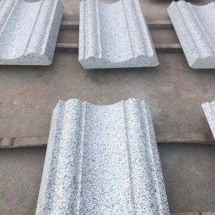 柳州 白麻花岗岩光面别墅线条