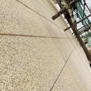 柳州 黄金麻花岗岩荔枝面外墙干挂石材效果示例