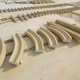 柳州 黄金麻花岗岩别墅线条