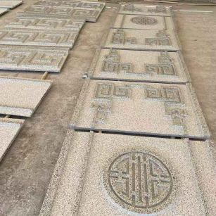 柳州 白麻花岗岩外墙立面雕刻板