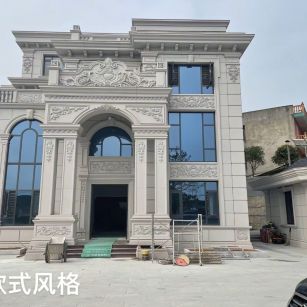 柳州 白麻花岗岩别墅外墙干挂