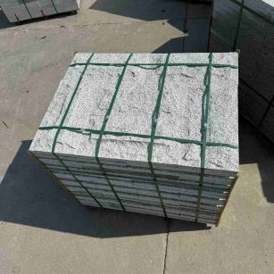 柳州 白麻花岗岩石材自然面蘑菇石成品