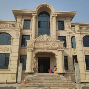 柳州 黄金麻花岗岩别墅外墙干挂