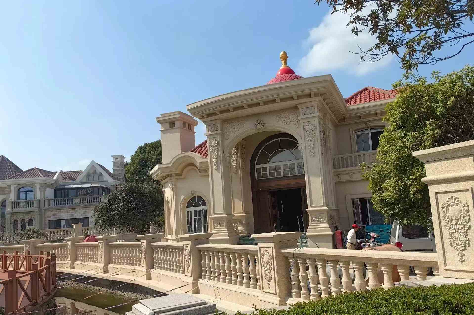 柳州 黄金麻花岗岩欧式别墅