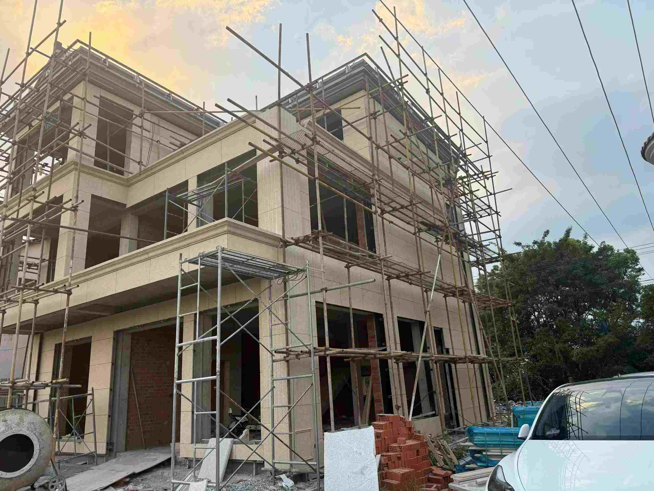 柳州 黄金麻荔枝面花岗岩外墙干挂