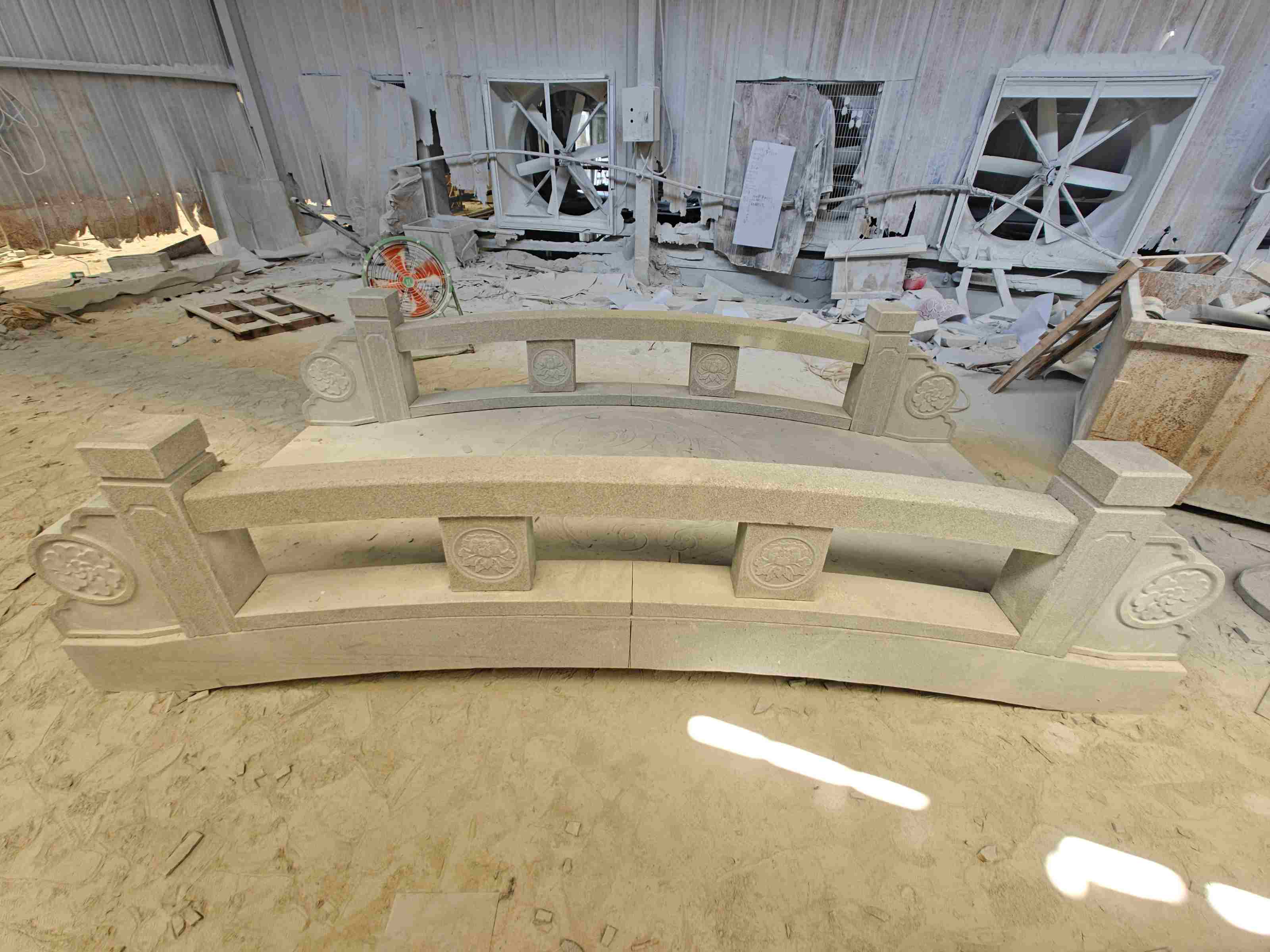 柳州 芝麻灰花岗岩异形加工-拱桥，石桥